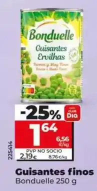 Dia Bonduelle - guisantes finos oferta