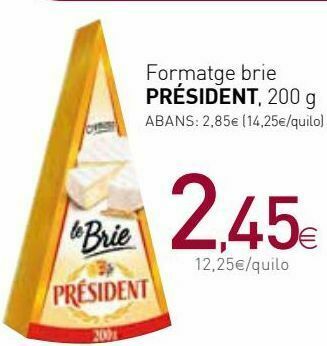 Condis Queso brie président oferta