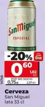 Dia San miguel - cerveza oferta