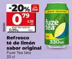 Dia Fuze tea - refresco té de limón sabor original oferta