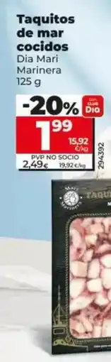 Dia Dia mari marinera - taquitos de mar cocidos 125 g oferta