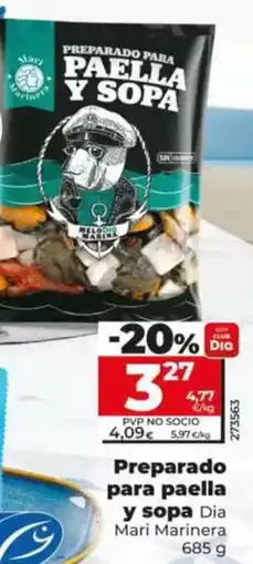 Dia Dia mari marinera - preparado para paella y sopa 685 g oferta