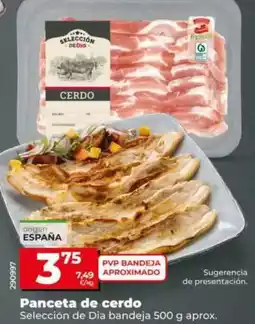 Dia Seleccion de dia - panceta de cerdo oferta