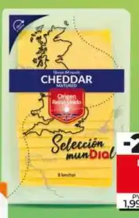 Dia Dia seleccion mundial - queso cheddar inglés en lonchas 160 g oferta
