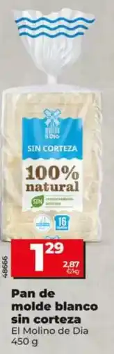 Dia El molino de dia - pan de molde blanco sin corteza 450 g oferta
