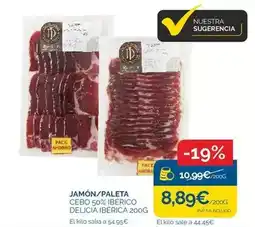 Supermercados La Despensa Jamón/ paleta cebo 50% ibérico delicia iberica oferta