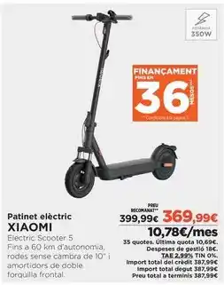 El Corte Inglés Xiaomi - patinet electric oferta