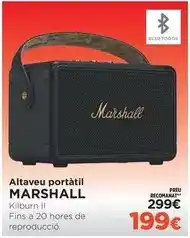 El Corte Inglés Us marshall - altaveu portátil kilburn ii oferta