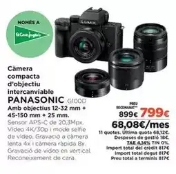 El Corte Inglés Lumix - câmera compacta d'objectiu intercaviable oferta