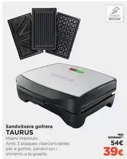 El Corte Inglés Taurus - sandvitxera goffera oferta