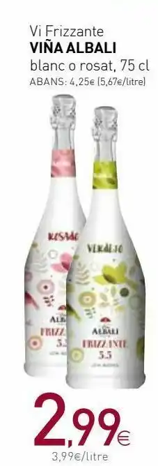 Condis Vino blanco viña albali oferta