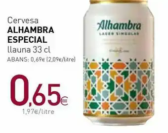 Condis Cerveza alhambra oferta