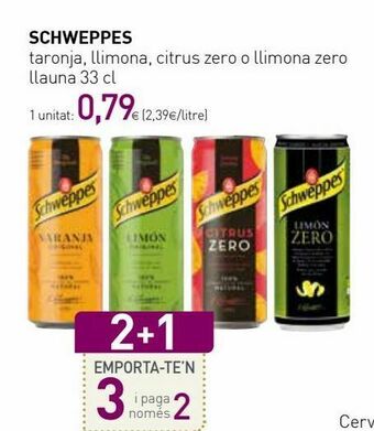 Condis Refrescos schweppes oferta