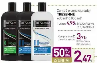 Condis Champú tresemmé oferta