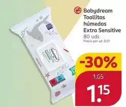 Rossmann Toallitas humedas extra sensitive oferta