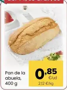 Autoservicios Familia Pan de la abuela oferta