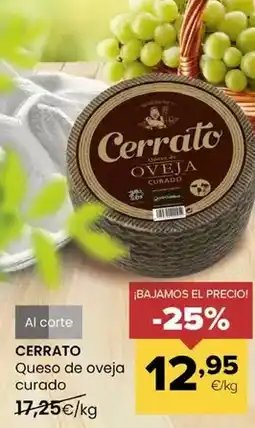 Autoservicios Familia Cerrato - queso de oveja curado oferta