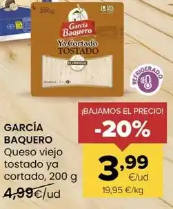 Autoservicios Familia García baquero - queso viejo tostado ya cortado oferta