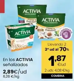 Autoservicios Familia Danone - activia en los senalizados oferta