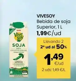 Autoservicios Familia Vivesoy - bebida de soja superior oferta