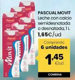 Autoservicios Familia Pascual - movit leche con calcio semidesnatada o desnatada oferta