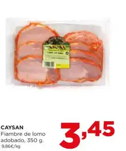 Alimerka CAYSAN Fiambre de lomo adobado oferta