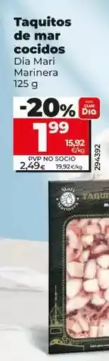 Dia Dia mari marinera - taquitos de mar cocidos oferta