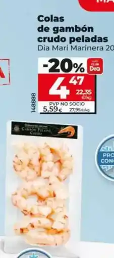 Dia mari marinera - colas de gambón crudo peladas