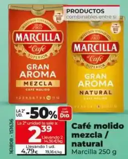 Dia Marcilla - café molido mezcla / natural 250 g oferta