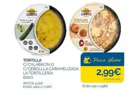Supermercados La Despensa Torra - tortilla c/calabâncin o c/cebolla caramelizada oferta