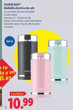 Lidl Silvercrest - molinillo eléctrico de café oferta