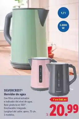 Lidl Silvercrest - hervidor de agua oferta