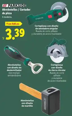 Lidl Parkside - abrebotellas/cortador de pizza oferta