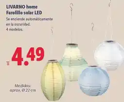 Lidl Livarno home - farolillo solar led oferta
