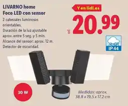 Lidl Livarno home - foco led con sensor oferta