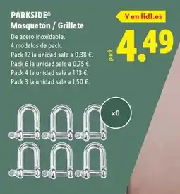 Lidl Parkside - mosqueton / grillete oferta