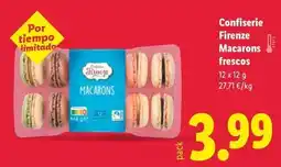 Lidl Macarons frescos oferta