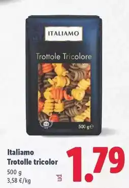 Lidl Italiamo - trotolle tricolor oferta
