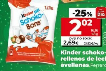 Dia Huevo de chocolate kinder oferta