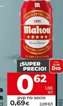 Dia Cerveza mahou oferta