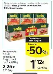 Caprabo Solís - tomàquet fregit oferta