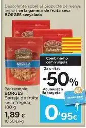 Caprabo Borges - barreja de fruita seca fregida oferta