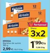 Caprabo Krissia - barretes de surimi oferta