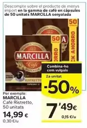 Caprabo Marcilla - cafe ristretto oferta