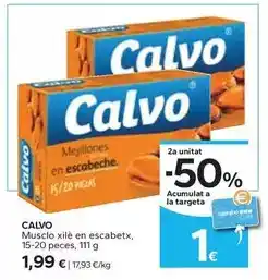 Caprabo Calvo - musclo xile en escabetx oferta