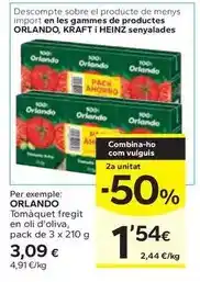Caprabo Orlando - tomaquet fregit en oli d'oliva oferta