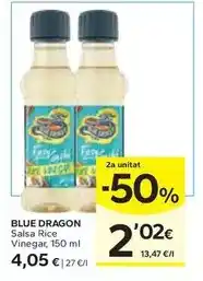 Caprabo Blue dragon - salsa rice vinegar oferta