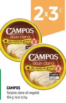 Coviran Campos - tonyina clara oli vegetal oferta