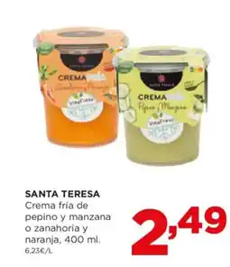 Alimerka SANTA TERESA Crema fría de pepino y manzana o zanahoria y naranja oferta