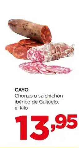 Alimerka CAYO Chorizo o salchichón ibérico de Guijuelo, oferta
